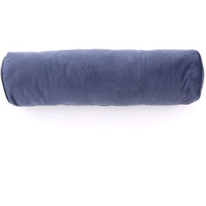 Madison home Sierkussen 60xØ17,5cm , Blauw ,  Velvet  , 60x17.5cm