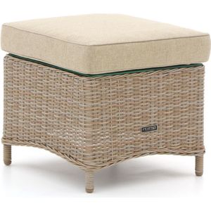 Intenso Milano bijzettafel/voetenbank 53x53x37cm , Taupe - Naturel - Bruin ,  Wicker  , 53x53cm