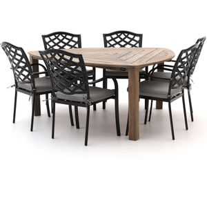 Hartman Berkeley/Triangular 170cm dining tuinset 7-delig , Grijs - Antraciet ,  Aluminium  ,