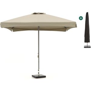 Shadowline Bonaire parasol 300x300cm , Taupe - Naturel - Bruin ,  Aluminium  , 300x300cm