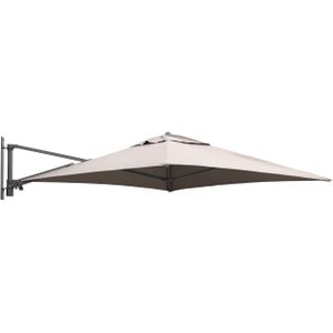 Shadowline muurparasol 200x200cm , Taupe - Naturel - Bruin ,  Aluminium  , 200x200cm