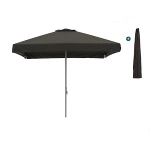 Shadowline Bonaire parasol 300x300cm , Grijs - Antraciet,Zwart ,  Aluminium  , 300x300cm