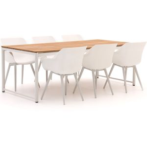 Hartman Sophie/Fontaine 220cm dining tuinset 7-delig , Wit - Ecru ,  Kunststof  ,