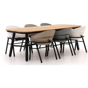 Hartman Tubb dining tuinset 240cm 7-delig verstelbaar , Grijs - Antraciet,Taupe - Naturel - Bruin,Wit - Ecru,Zwart ,  Kunststof  ,