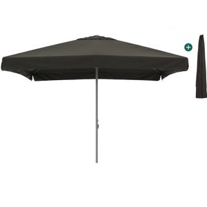 Shadowline Bonaire parasol 350x350cm , Grijs - Antraciet,Zwart ,  Aluminium  , 350x350cm