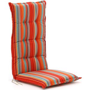 Tuinkussen hoge rug 123x50cm , Blauw,Oranje,Rood ,  Dralon  , 123x50cm