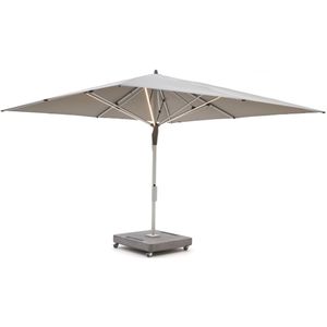 Glatz Fortello LED parasol 400x400cm , Taupe - Naturel - Bruin ,  Aluminium  , 400x400cm