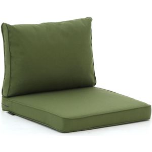 Madison loungekussens luxe zit 60x60 rug 60x40 , Groen ,  Outdoor Textiel  , 60x60cm