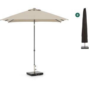 Shadowline Push-up parasol 240x240cm , Taupe - Naturel - Bruin ,  Aluminium  , 240x240cm