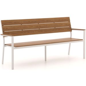 Bellagio Fidenza tuinbank 183cm , Wit - Ecru ,  Aluminium/Polywood  , 183x53cm
