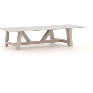 Bellagio Bresimo dining tuintafel 317x100cm , Grijs - Antraciet,Taupe - Naturel - Bruin ,  Aluminium  , 317x100cm