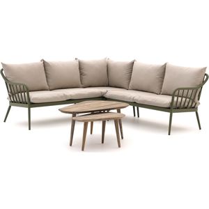 Manifesto Celante/ROUGH-K hoek loungeset 5-delig , Groen ,  Aluminium  ,