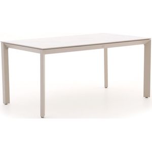 Bellagio Sestino dining tuintafel 160x90cm , Taupe - Naturel - Bruin,Wit - Ecru ,  Sintered stone  ,
