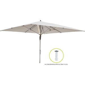 Glatz Fortello LED parasol 400x400cm , Geel ,  Aluminium  , 400x400cm