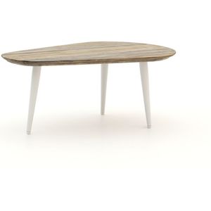 ROUGH-K lounge tuintafel 66x116x45cm , Natural Teak,Old Teak Greywash ,  Aluminium  ,