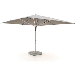 Glatz Fortello LED parasol 400x400cm , Taupe - Naturel - Bruin ,  Aluminium  , 400x400cm