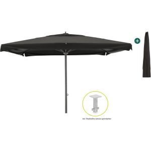 Shadowline Java parasol 400x400cm , Grijs - Antraciet,Zwart ,  Aluminium  , 400x400cm