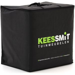 Kees Smit Kussentas voor tuinkussens 80x80x60cm - NL , Zwart ,  Polyester  , 80x80cm