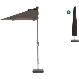 Shadowline balkonparasol 255x135cm , Grijs - Antraciet,Zwart ,  Aluminium  , 255x135cm