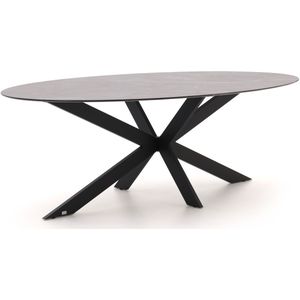 Bellagio Furato ellips dining tuintafel 240x120cm , Zwart ,  Kunststof  ,