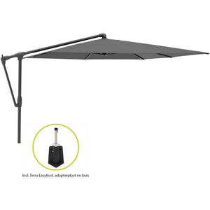 Glatz Sunwing Casa zweefparasol 270x270cm , Grijs - Antraciet ,  Aluminium  ,