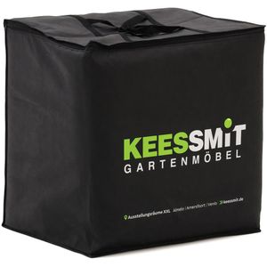 Kees Smit Kussentas voor tuinkussens 80x80x60cm - DE , Zwart ,  Polyester  , 80x80cm