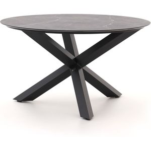 Bellagio Lodola dining tuintafel ø 130cm , Zwart ,  Sintered stone  , 130cm