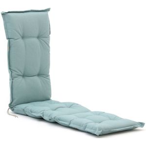Madison tuinkussen voor deckchair 200x50cm , Blauw ,  Katoen  , 200x50cm