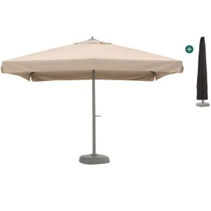 Shadowline Java parasol 400x400cm , Taupe - Naturel - Bruin ,  Aluminium  , 400x400cm