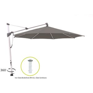 Glatz Sombrano S+ zweefparasol ø 350cm , Grijs - Antraciet ,  Aluminium  , 350cm