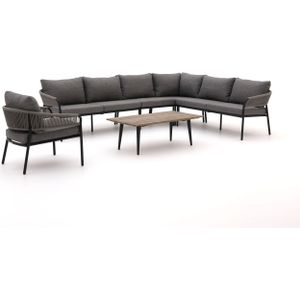 Bellagio Nova Siri/ROUGH-K hoek loungeset 6-delig , Grijs - Antraciet ,  Rope (touw)  ,