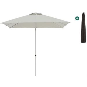 Shadowline Push-up parasol 240x240cm , Wit - Ecru ,  Aluminium  , 240x240cm