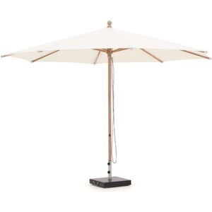 Glatz Piazzino parasol ø 350cm , Wit - Ecru ,  Hout  , 350cm