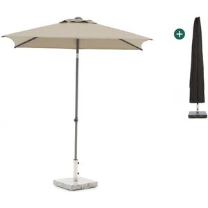 Shadowline Push-up parasol 210x150cm , Taupe - Naturel - Bruin ,  Aluminium  , 210x150cm
