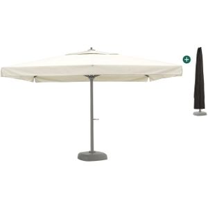 Shadowline Java parasol 400x400cm , Wit - Ecru ,  Aluminium  , 400x400cm