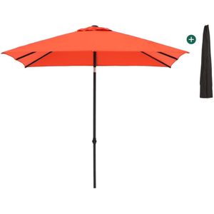 Shadowline Push-up parasol 240x240cm , Rood ,  Aluminium  , 240x240cm