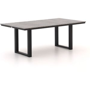 Bellagio Fidenza lounge/dining tuintafel 160x90x62cm , Grijs - Antraciet ,  Aluminium/Polywood  ,