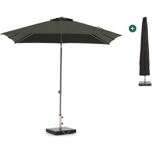 Shadowline Push-up parasol 240x240cm , Grijs - Antraciet,Zwart ,  Aluminium  , 240x240cm