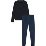BOSS - Relax Long Set - Heren Pyjama Set - Donkerblauw