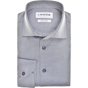 Ledub modern fit overhemd, twill, donkerblauw