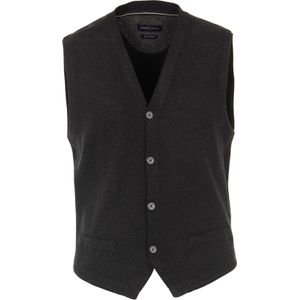 CASA MODA mouwloos heren vest katoen, antraciet -  Maat: XL