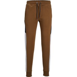 JACK & JONES Will Reid Blocking Sweat Pant regular fit, heren joggingbroek, camel bruin -  Maat: XXL