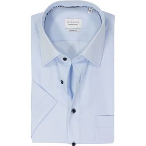 ETERNA modern fit overhemd korte mouw, Oxford, lichtblauw