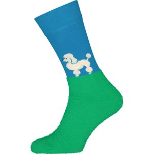 Happy Socks Who Let The Dogs Out Sock, poedels in zwart en wit