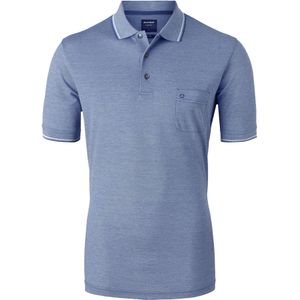 OLYMP modern fit poloshirt, blauw melange