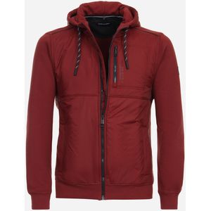 CASA MODA comfort fit vest, rood -  Maat: 6XL