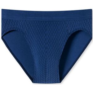 SCHIESSER 95/5 slip (1-pack), heren rioslip stretch biologisch katoen met patroon marineblauw