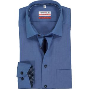 MARVELIS modern fit overhemd, midden blauw (contrast) 43