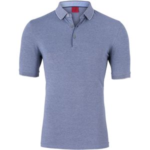 OLYMP Level 5 body fit poloshirt, stretch, navy melange