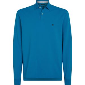 Tommy Hilfiger regular fit heren polo lange mouw, 1985 Regular Ls Polo, blauw